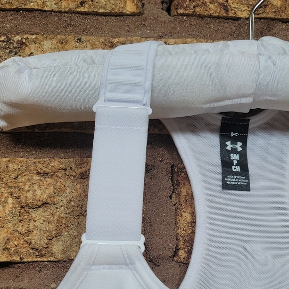 Under Armour White Compression High Support Sports Bra SIZE SMALL Nwt - Picture 4 of 11